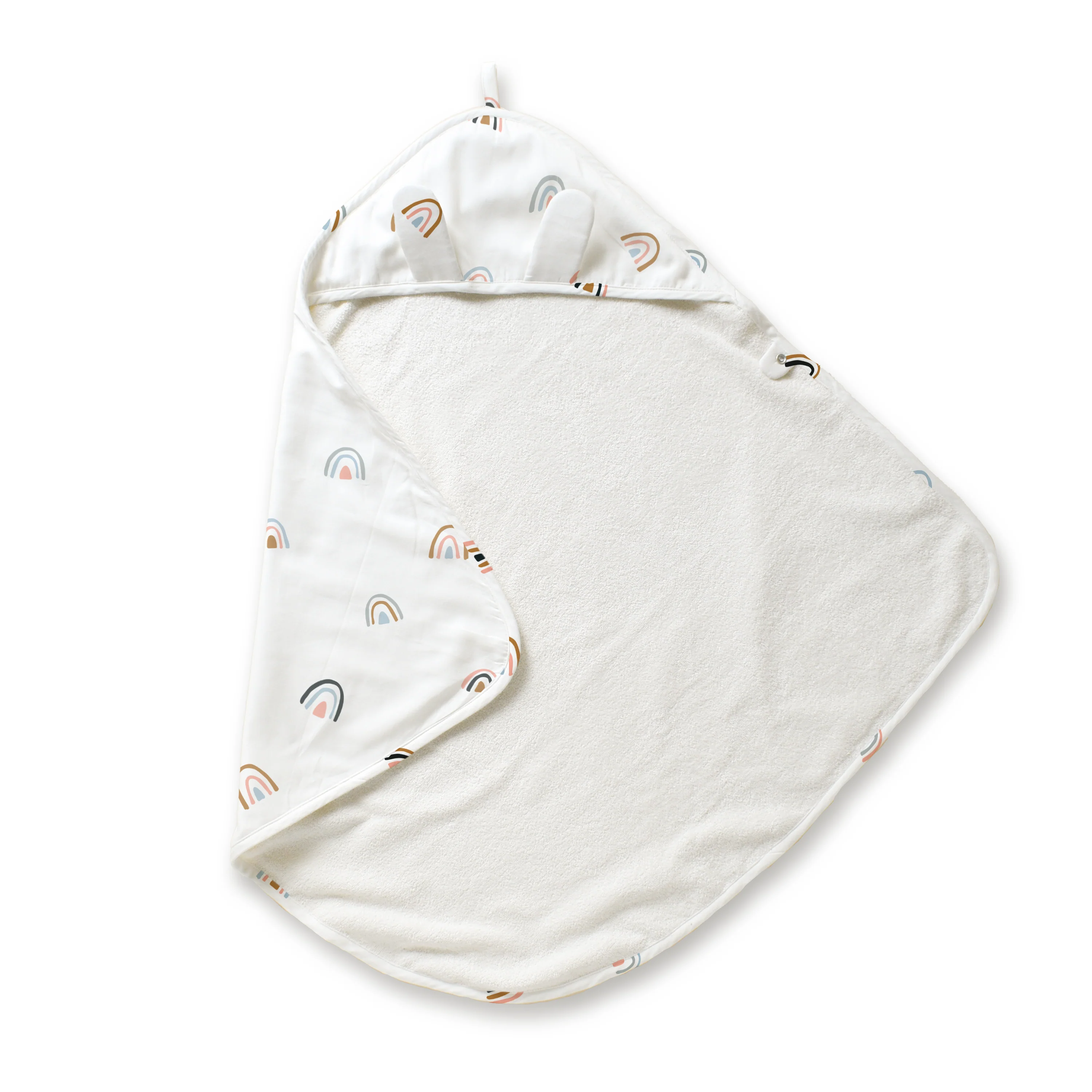 Organic Baby Towel - Rainbow - Image 3