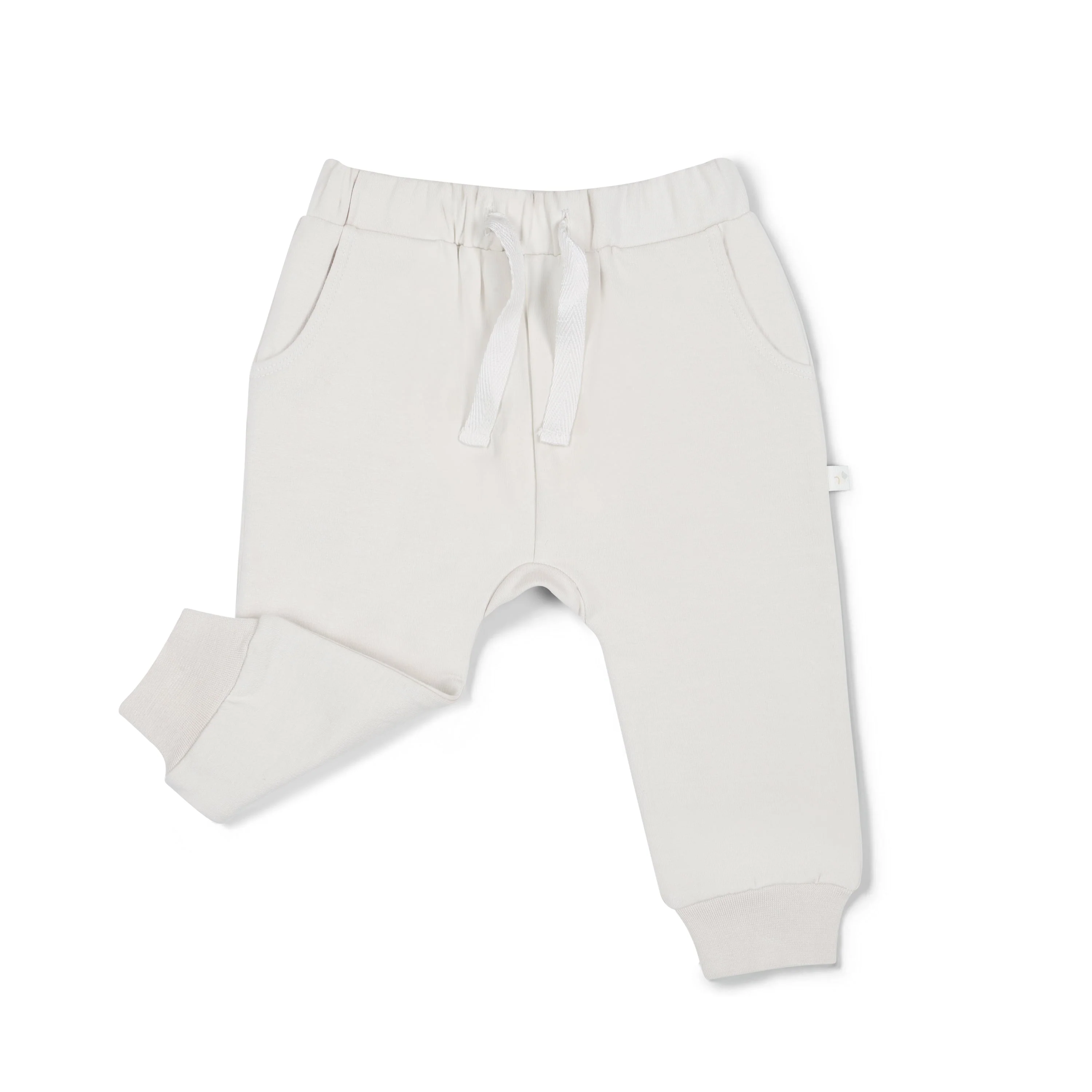 Organic Fleece Jogger Pants - Natural - Image 4