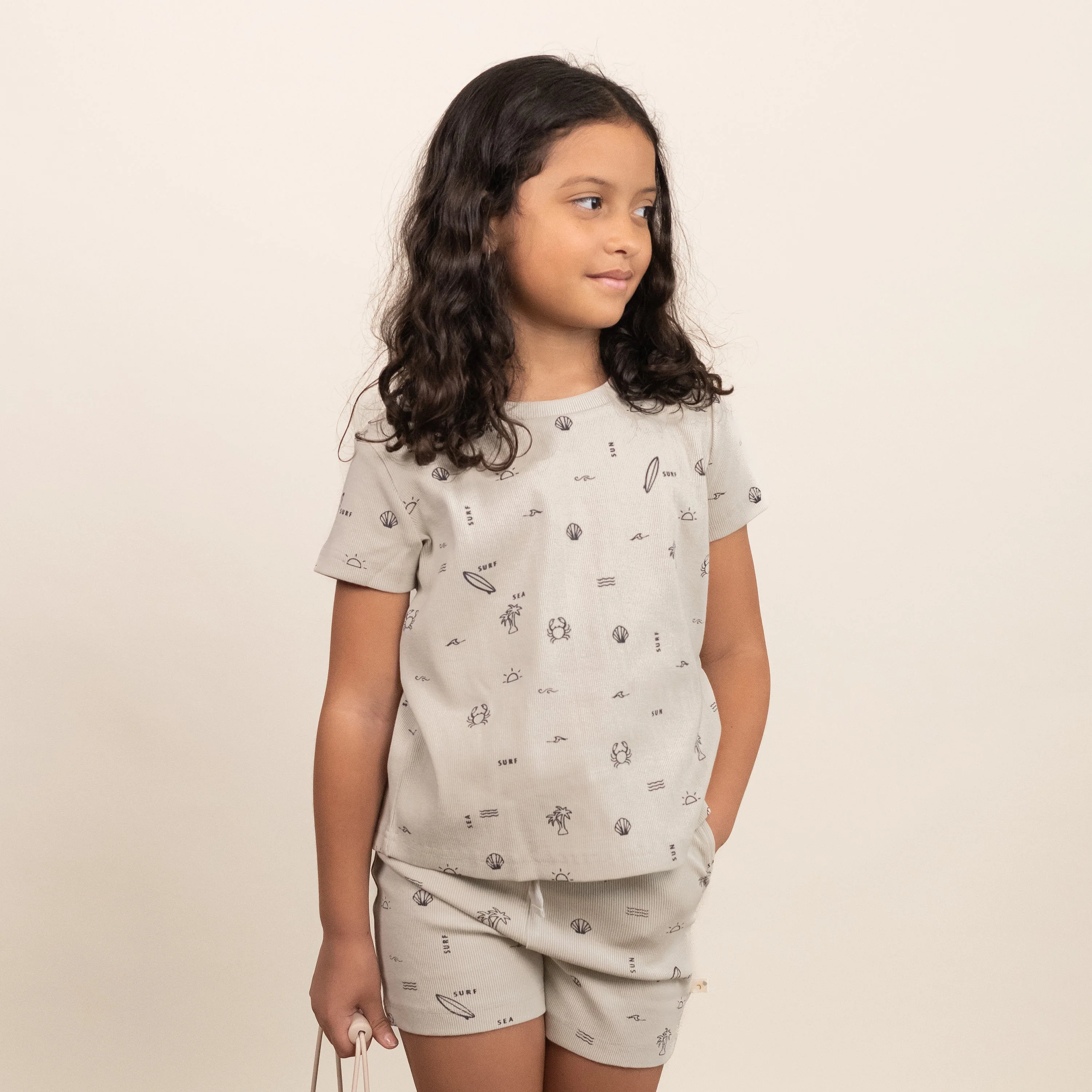 Organic Tee & Shorts Set - Surf - Image 3